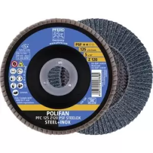 PFERD 69398195 PFC 125 Z 120 PSF STEELOX Flap disc Diameter 125mm 5 pc(s)