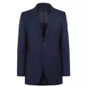 Howick Tailored Roberts Textured Suit Jacket - Blue