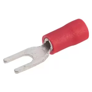 TruConnect Red 3mm Fork Terminal Pack of 100