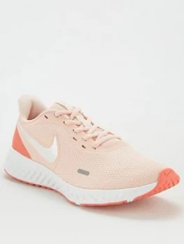 Nike Revolution 5 - Pink/White/Orange , Pink/White/Orange, Size 8, Women