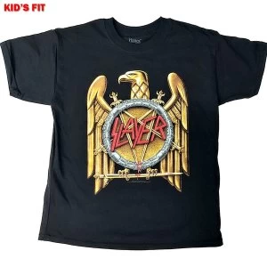 Slayer - Gold Eagle Kids 12 - 13 Years T-Shirt - Black