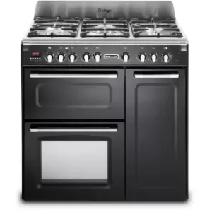 DeLonghi D3VR 908-DF/BL 90cm Dual Fuel Range Cooker