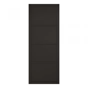 LPD Soho 4 Panel Black Primed Internal Door - 1981mm x 762mm (78 inch x 30 inch)