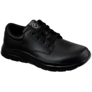 Skechers Mens Flex Advantage Fourche Leather Trainers (7 UK) (Black) - Black