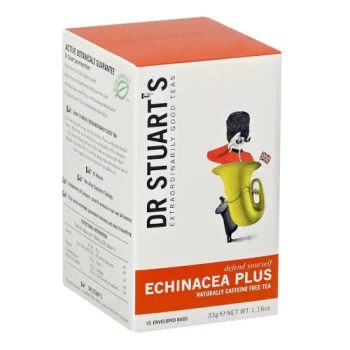 Dr Stuarts Echinacea Plus Enveloped Tea - 15 Bags x 4