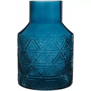 Premier Housewares Blue Complements Dakota Glass Vase