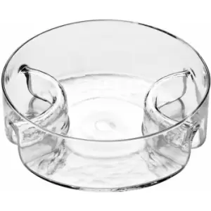 Premier Housewares 3 Section Curved Sided Glass Serving Dish