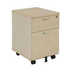 Jemini Maple 2 Drawer Mobile Pedestal KF72083