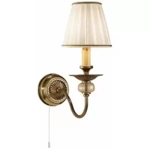 Kolarz Lighting - Kolarz ASCOT - Classic Candle Wall Light Antique Brass, 1x E14