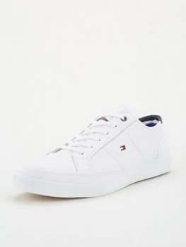 Tommy Hilfiger Core Corporate Flag Trainers - White, Size 12, Men