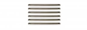 Wickes D Bar Door Handle - Brushed Nickel 138mm Pack of 6