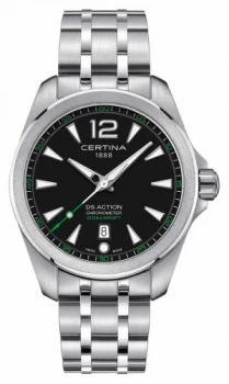 Certina Mens Ds Action Quartz Stainless Steel Bracelet Watch