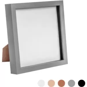 Nicola Spring 3D Box Photo Frame - 8 x 8" - Grey