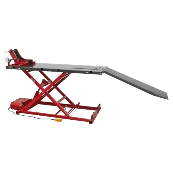 Sealey Motorcycle Lift 680kg Capacity Heavy-Duty Electro/Hydraulic