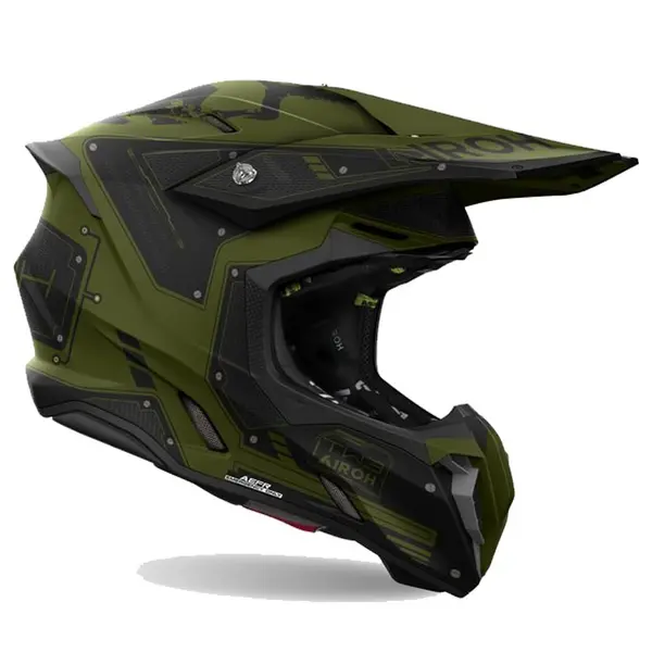 Airoh Twist 3 Military Black Green Offroad Helmet L