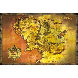 Lord Of The Rings Classic Map Maxi Poster