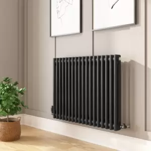 Black Horizontal 2 Column Radiator 600 x 830mm - Nambi