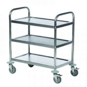 Slingsby Economy Stainless Steel 3-Shelf Trolley 375609