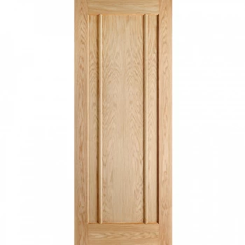 LPD Lincoln Contemporary 3 Panel Fully Finished Oak Internal Door - 1981mm x 762mm (78 inch x 30 inch)