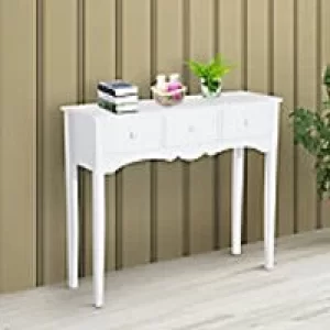 Homcom Console Table White 320 x 850 mm