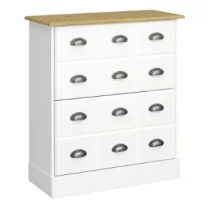 Nola Shoe Cabinet White And Pine