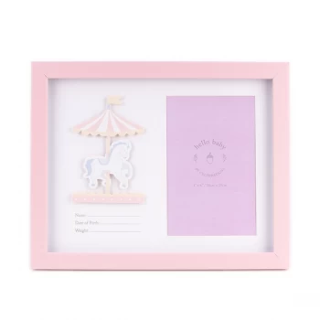 4" x 6" - Hello Baby Data Photo Frame - Baby Girl