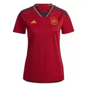 adidas Spain Home Shirt 2022 2023 Womens - Red