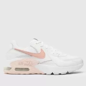 Nike White & Pink Air Max Excee Trainers