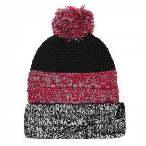 Gelert Knitted Pompom Hat Junior Girls - Navy/Pink