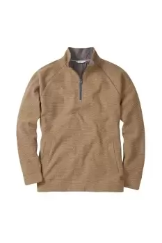 Tiverton Textured Half Zip Fleece Top