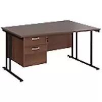 Dams International Wave Desk MC14WRP2KW 1,400 x 725 x 800 - 990 mm