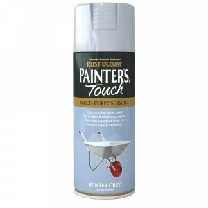 Rust-Oleum Painter's Touch Winter Grey Gloss Spray Paint 400ml