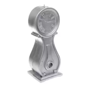 Clock Candle &ndash; Silver