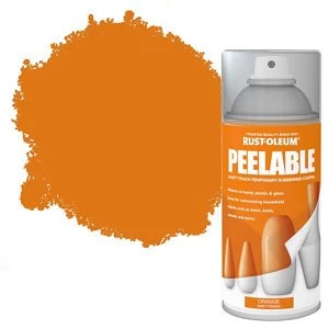 Rust-Oleum Peelable Orange Matt Spray Paint 150ml