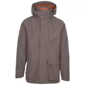 Trespass Mens Sandy Waterproof Jacket (L) (Khaki Marl)