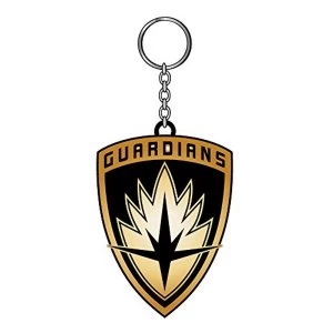 Marvel Comics Guardians of the Galaxy Vol. 2 Guardians Logo Metal Shield Keychain