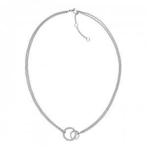 Tommy Hilfiger Double Open Necklace - Silver