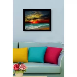 SC1236 Multicolor Decorative Framed MDF Painting