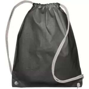 Jassz Bags Drawstring Backpack (One Size) (Dark Grey) - Dark Grey