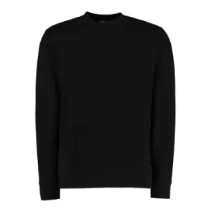 Kustom Kit Mens Klassic Knitted Sweatshirt (XL) (Black)