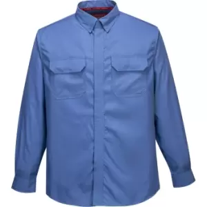 Portwest FR69 Bizflame Plus Chemical Shirt Blue 3XL