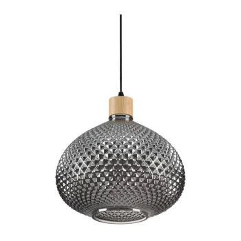 Ideal Lux Lighting - Ideal Lux BERGEN-3 - Indoor Dome Ceiling Pendant Lamp 1 Light Grey, E27