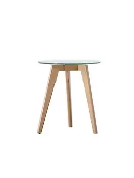 Hometown Interiors Simard Round Side Table Oak