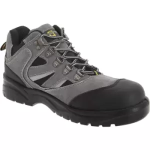Grafters Mens Industrial Safety Hiking Boots (9 UK) (Dark Grey/Black) - Dark Grey/Black