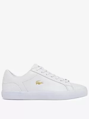 Lacoste Lerond 0722 Trainers, White/Gold, Size 7, Women