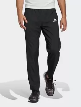 adidas Melbourne Tennis Stretch Woven Pants - Black/White, Size XS, Men