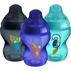 Tommee Tippee C2N Closer to Nature Jungle baby bottle Blue 0m+ 3x260 ml