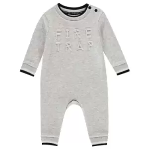 Firetrap Fleece Romper Baby Boys - Grey