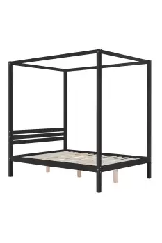 Mercia Four Poster Bed - Size: King Size - Black