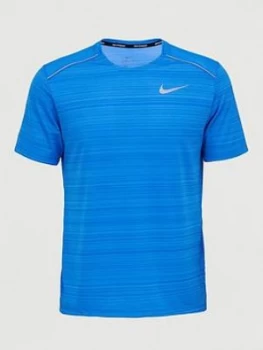 Nike Dry Miler Short Sleeve Top - Blue